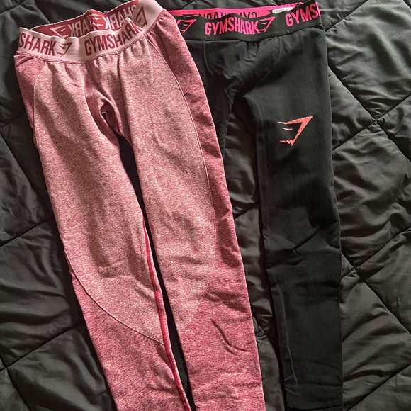 Two pair of medium Gymshark leggings. - Picture 1 of 5